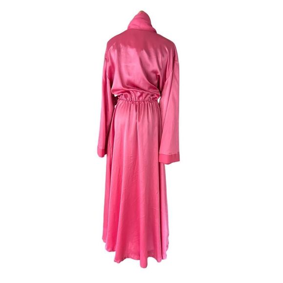 VALENTINO VINTAGE NWT INTIMO PINK ROBE SIZE LARGE - Picture 9 of 10
